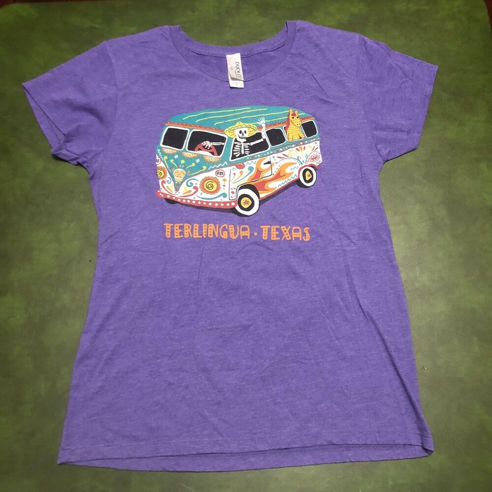 Terlingua Texas Dia De Muerte(Day of the Dead) Graphic T-Shirt SZ Junior XL